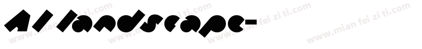 Al landscape字体转换